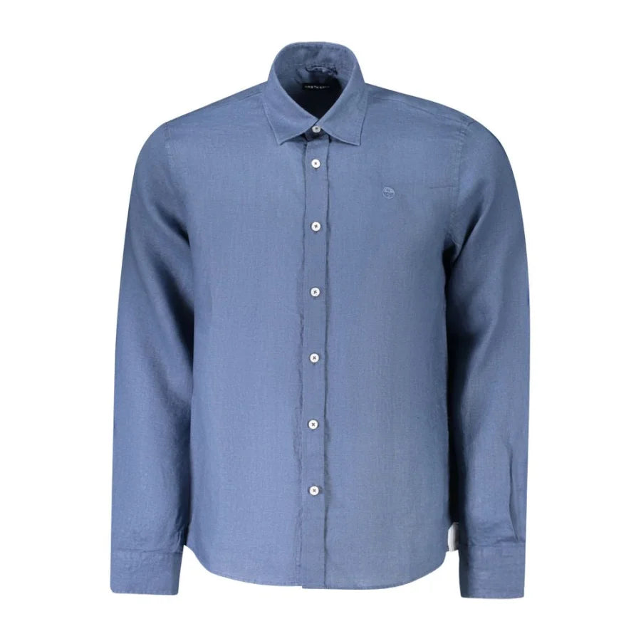 North Sails Blue Linen Men’s Shirt