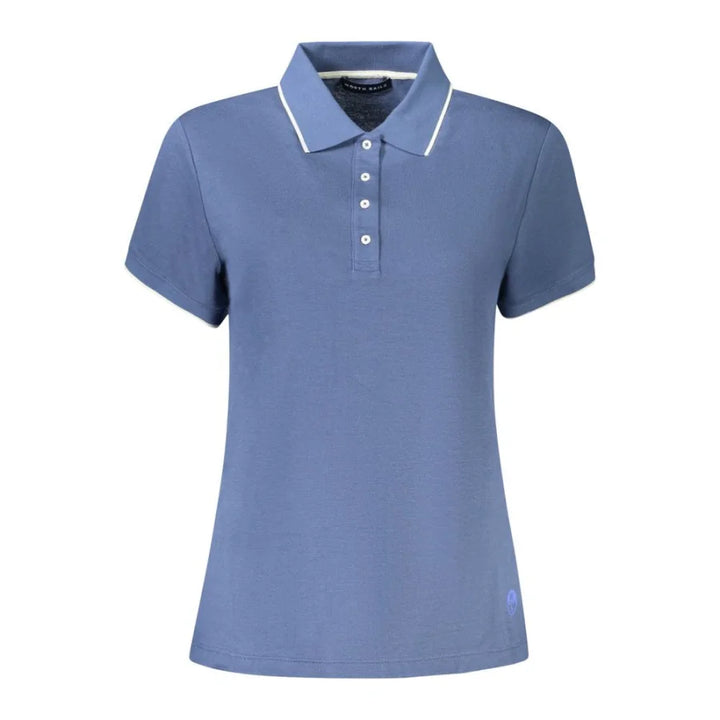 North Sails Blue Modal Women Polo Shirt