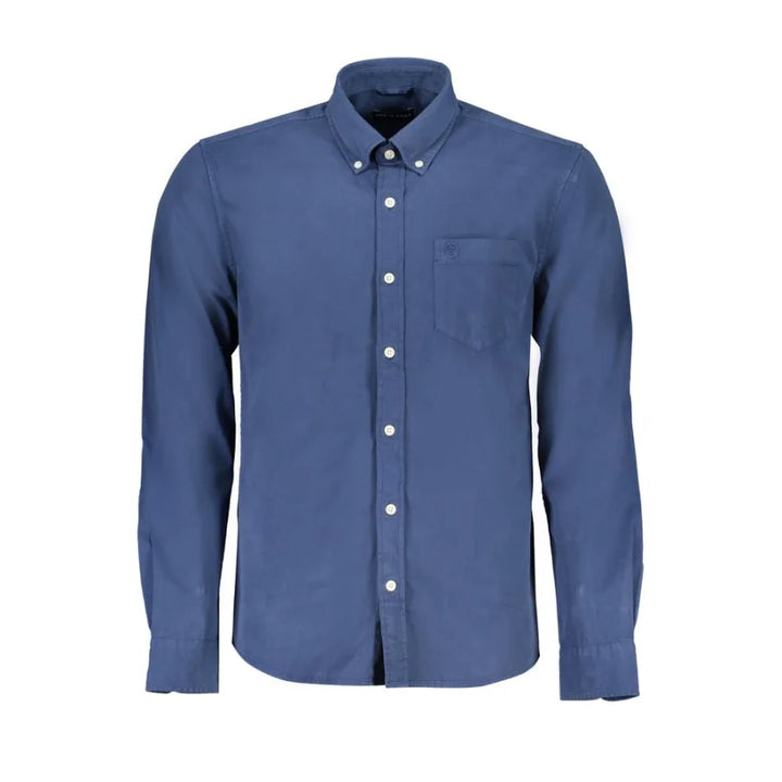 North Sails Blue Organic Cotton Men Shirt