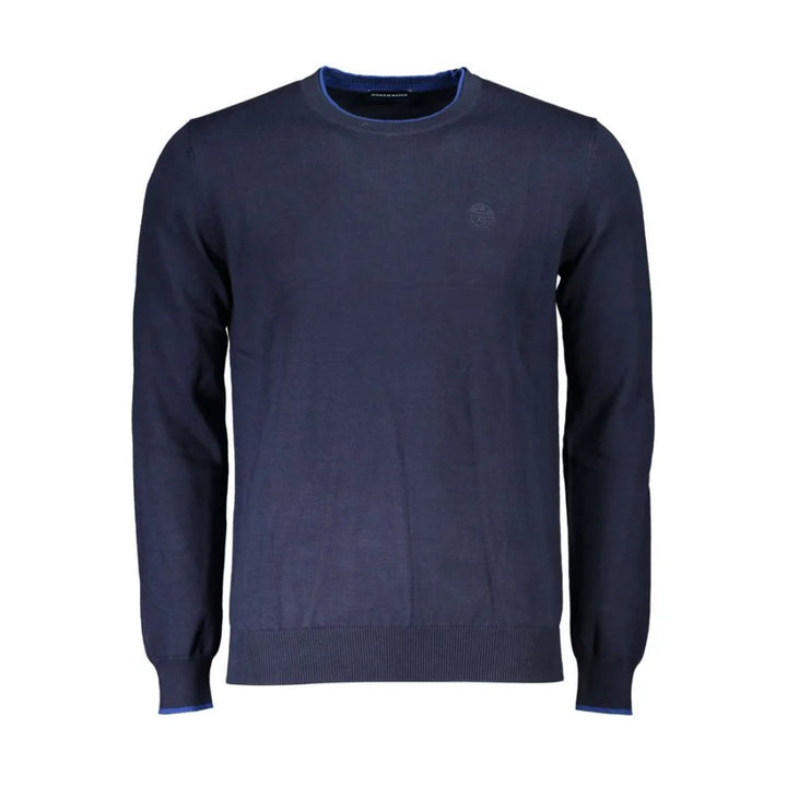 North Sails Blue Organic Cotton Men Sweater