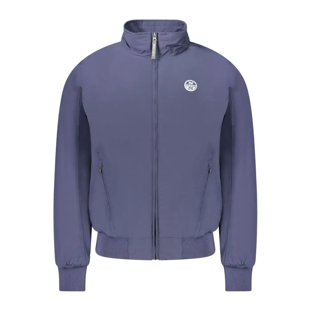North Sails Blue Polyester Men’s Bomber Jacket