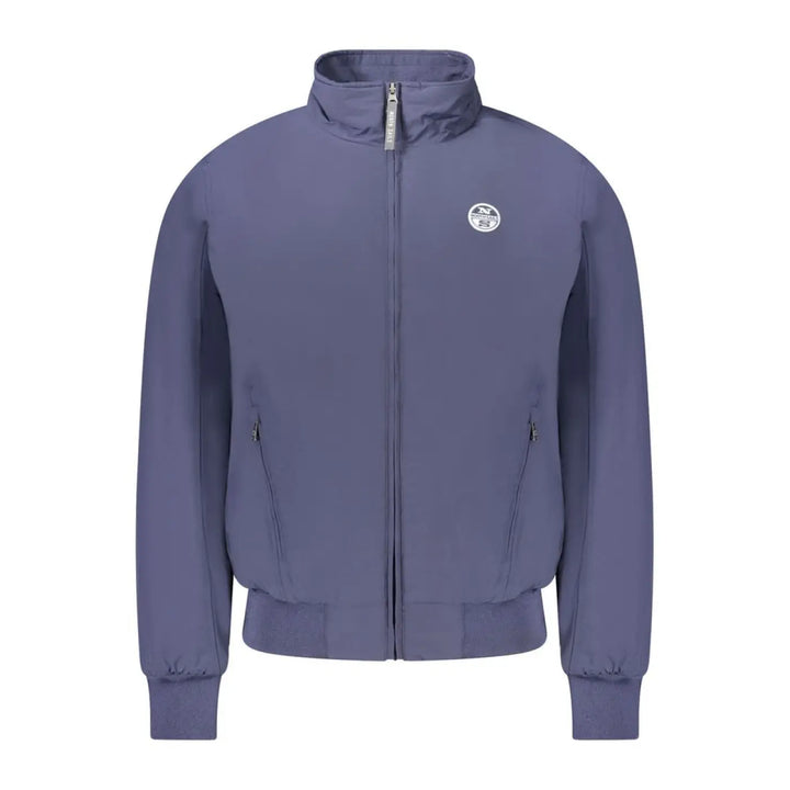 North Sails Blue Polyester Men’s Bomber Jacket