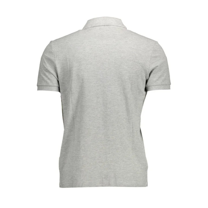 North Sails Gray Cotton Men Polo