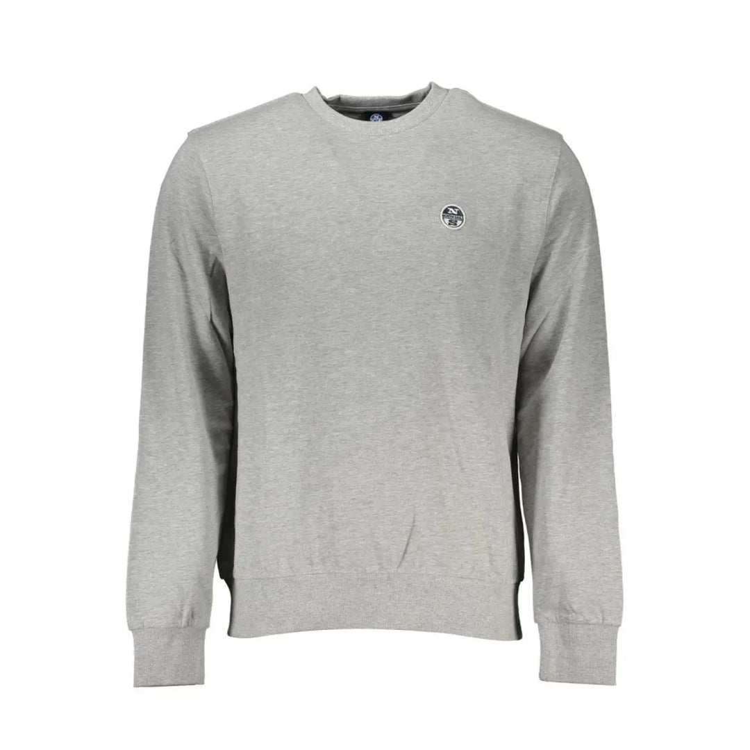 North Sails Gray Cotton Men’s Sweatshirt