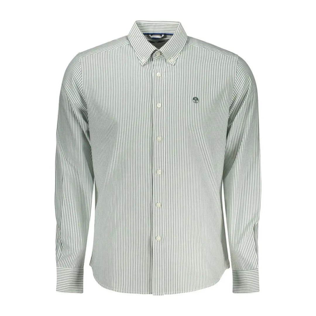 North Sails Green Cotton Men Shirt