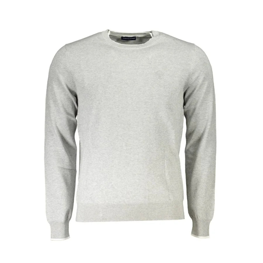 North Sails Grey Organic Cotton Men Sweater
