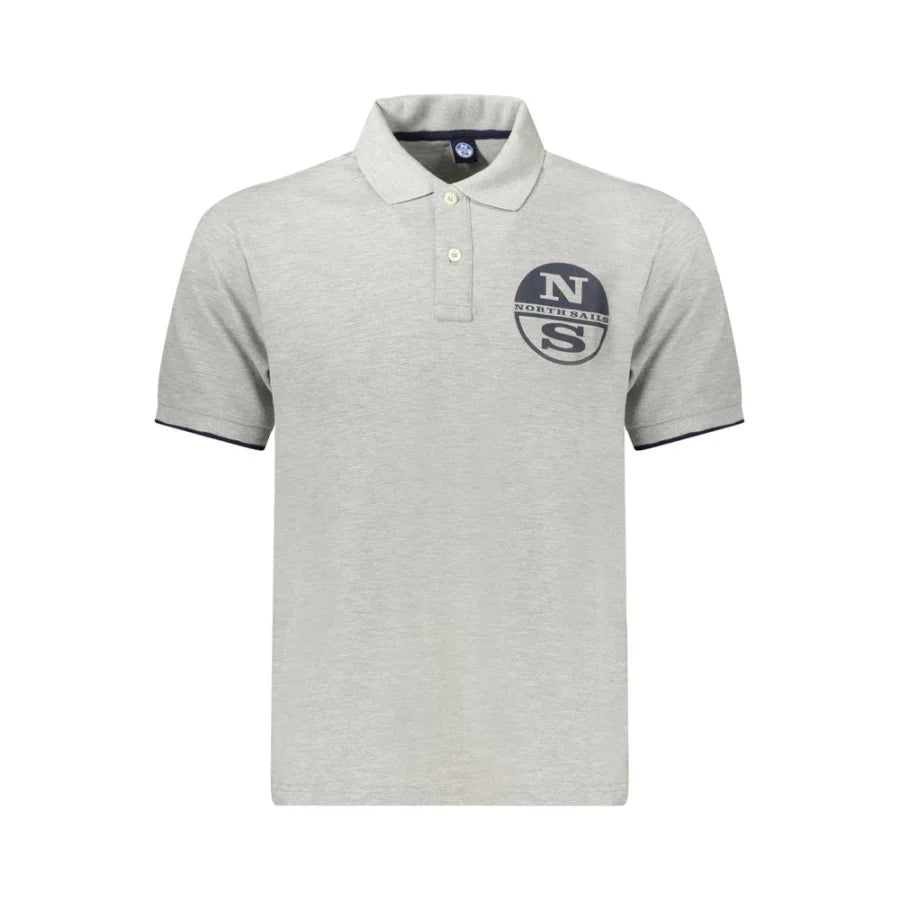North Sails Grigio Cotton Men Polo
