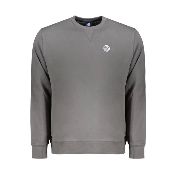 North Sails Grigio Cotton Men Sweatshirt