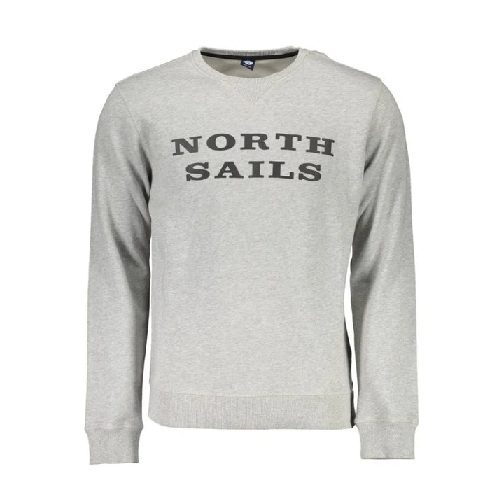 North Sails Grigio Cotton Men Sweatshirt