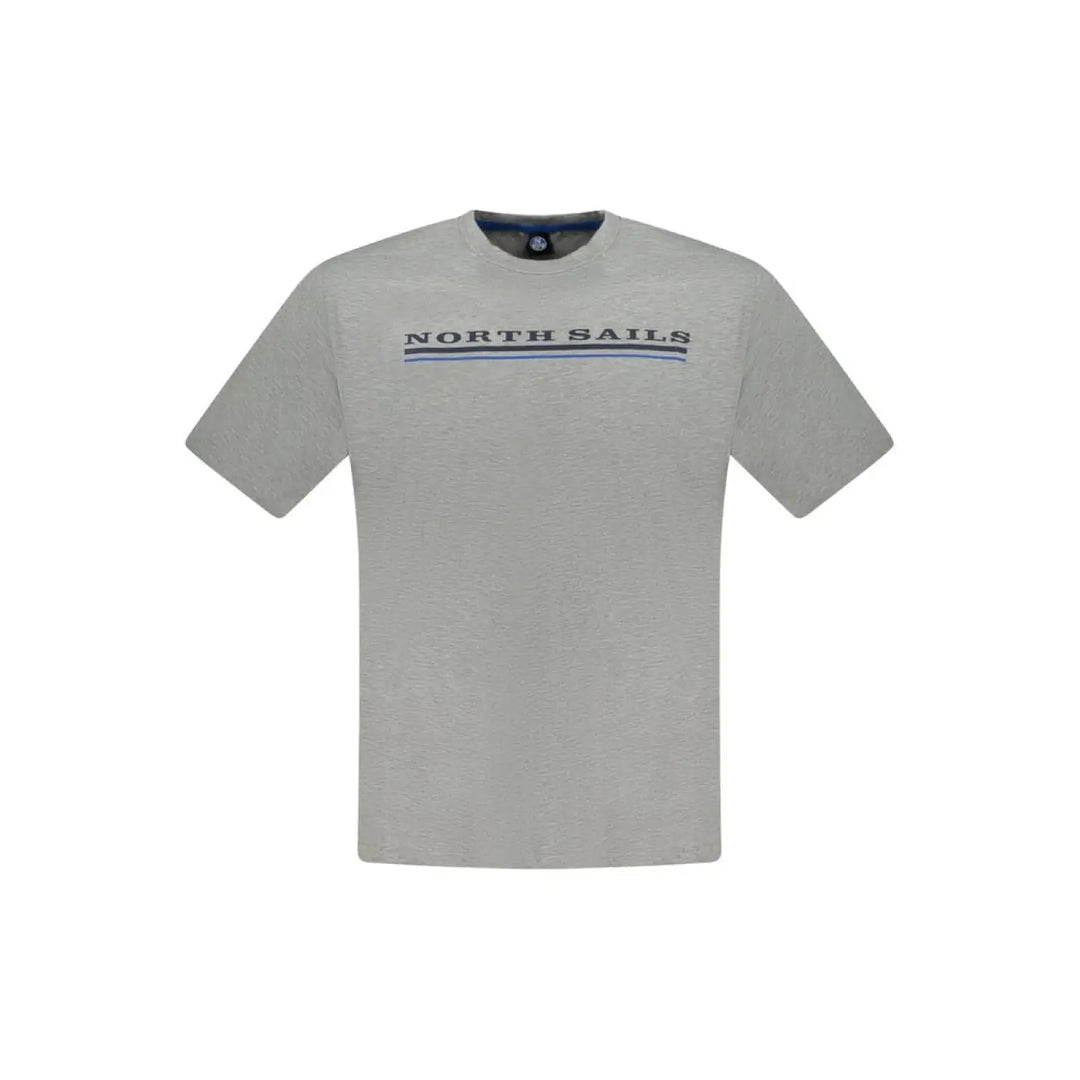 North Sails Grigio Cotton Men T-shirt
