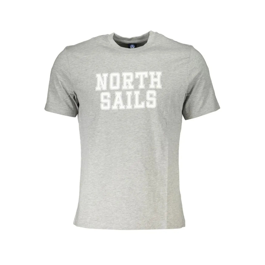 North Sails Grigio Cotton Men T-shirt