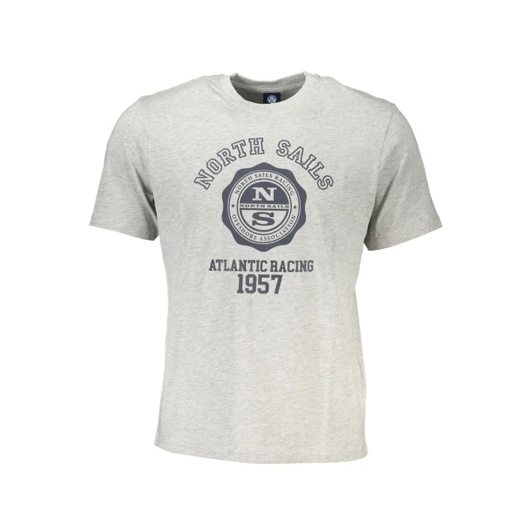 North Sails Grigio Cotton Men T-shirt
