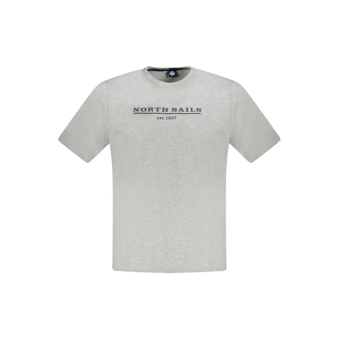North Sails Grigio Cotton Men T-shirt