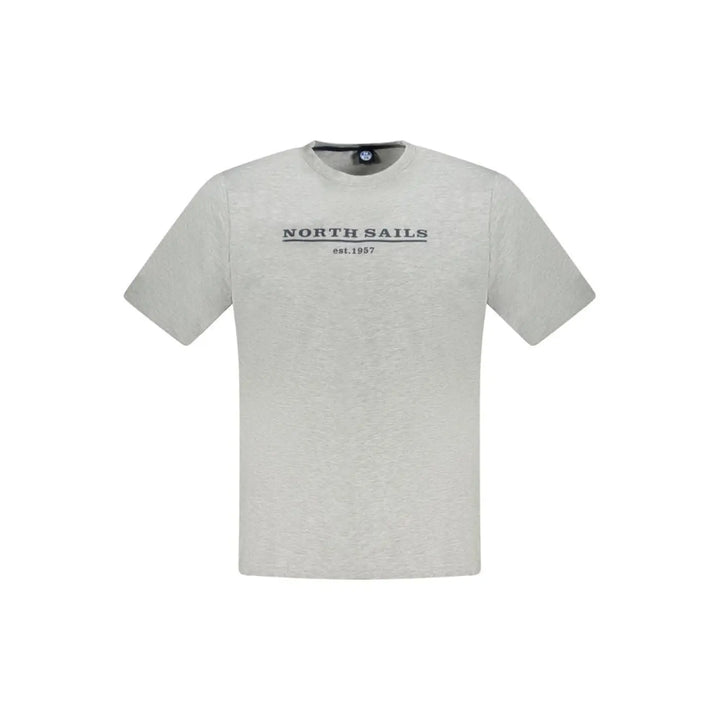 North Sails Grigio Cotton Men T-shirt