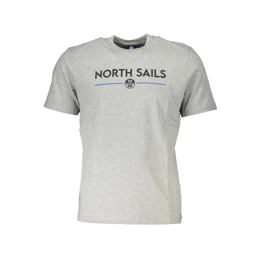 North Sails Grigio Cotton Men T-shirt