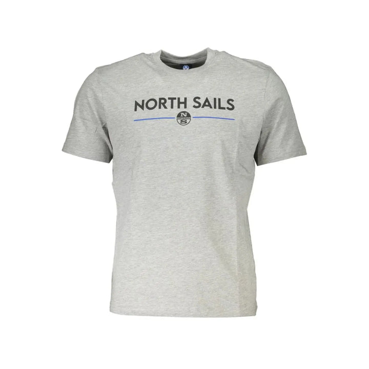 North Sails Grigio Cotton Men T-shirt