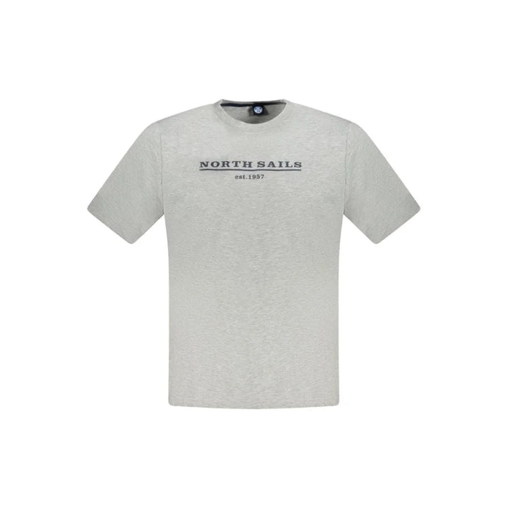 North Sails Grigio Cotton Men T-Shirt