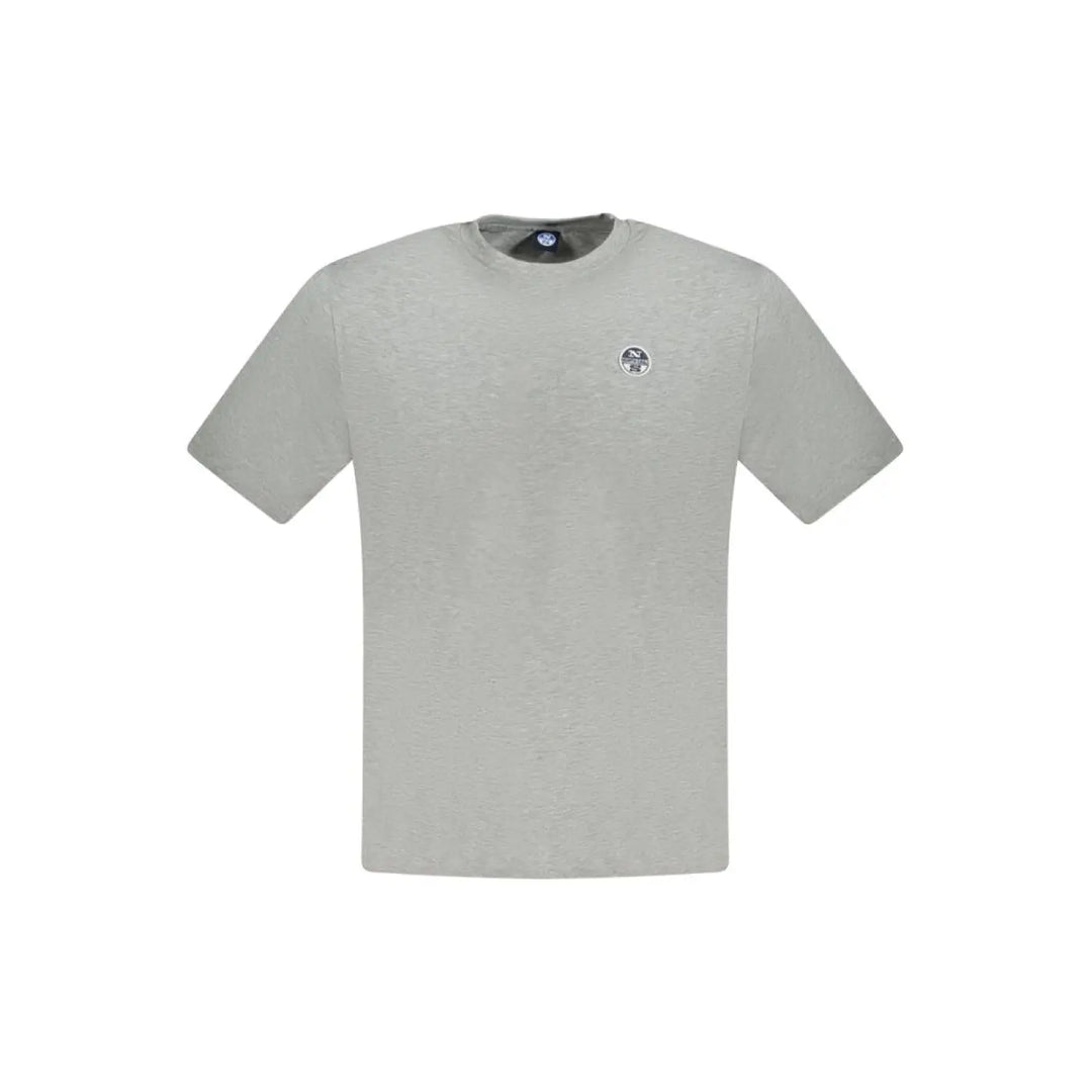 North Sails Grigio Cotton Men T-Shirt