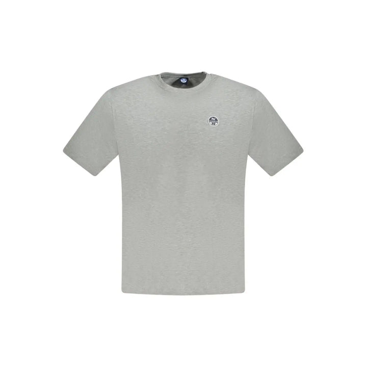 North Sails Grigio Cotton Men T-Shirt