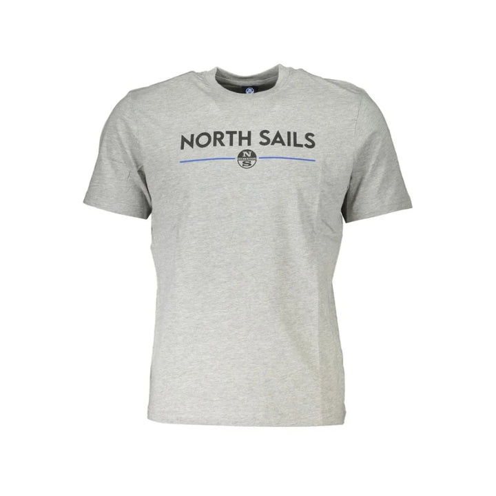 North Sails Grigio Cotton Men T-Shirt