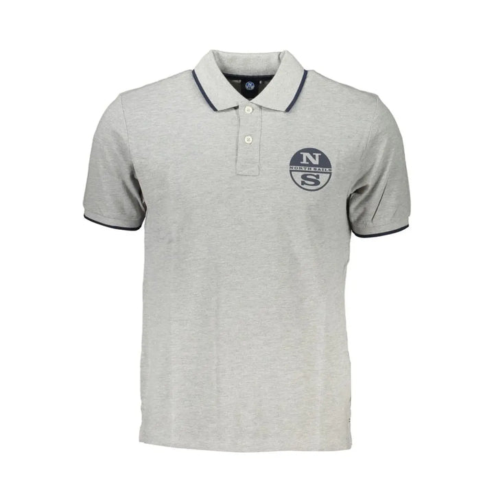 North Sails Grigio Cotton Mens Polo Shirt