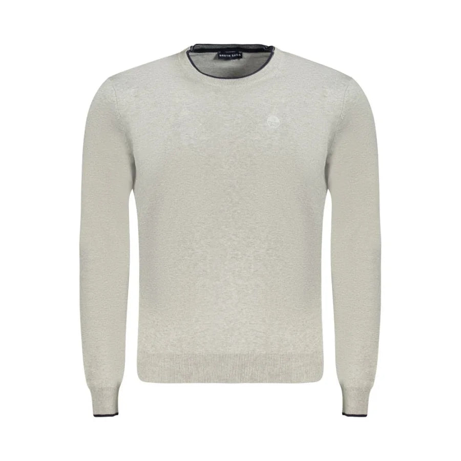 North Sails Grigio Cotton Mens Sweater