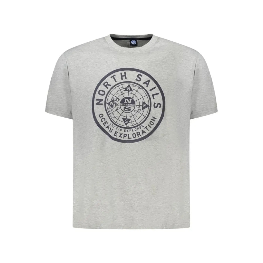 North Sails Grigio Cotton Mens T-shirt