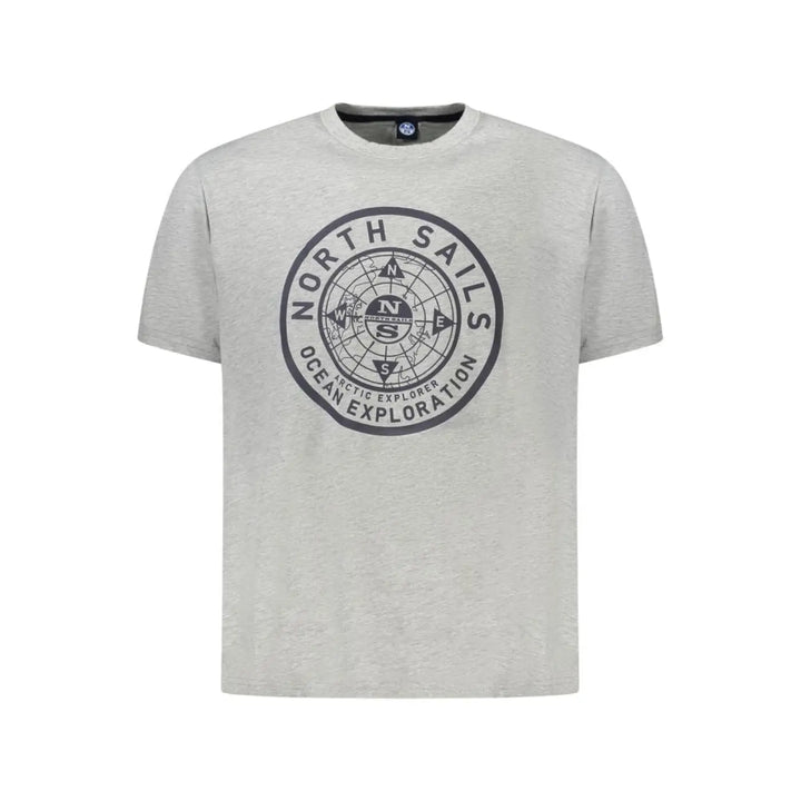 North Sails Grigio Cotton Mens T-shirt