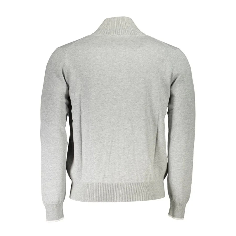 North Sails Grigio Organic Cotton Men Cardigan