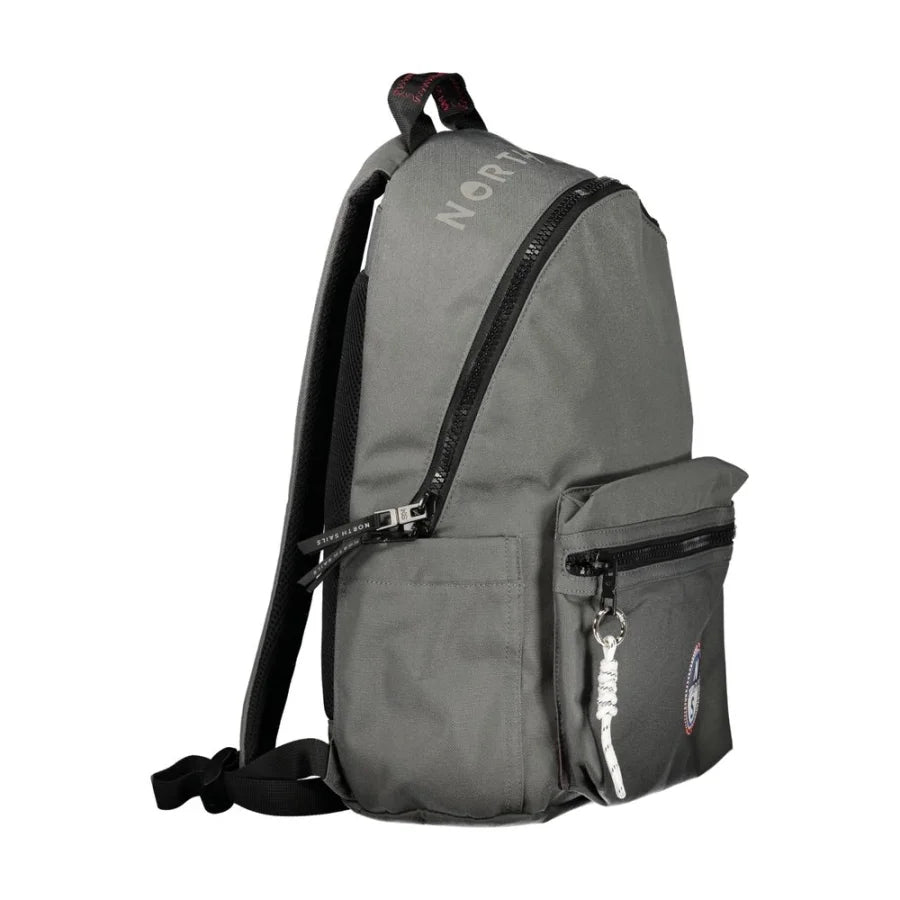 North Sails Grigio Polyester Men Backpack