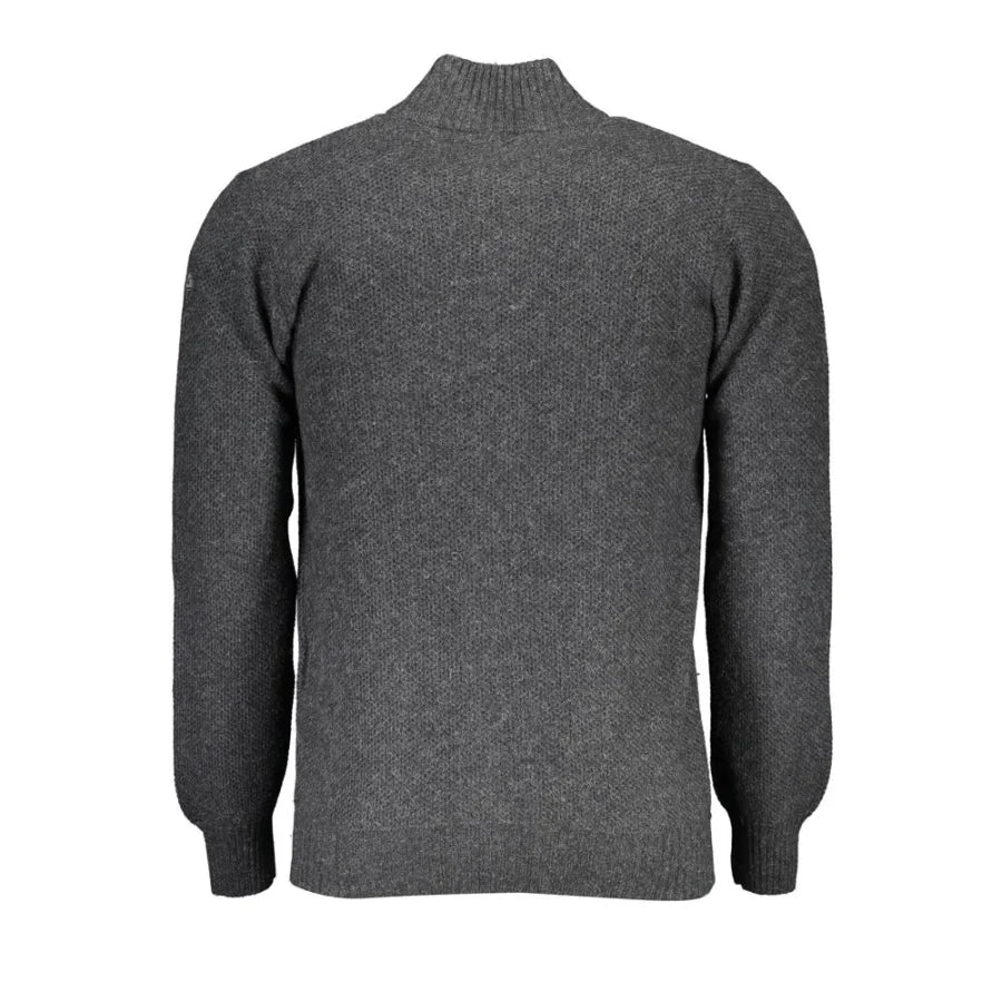 North Sails Grigio Wool Men Cardigan