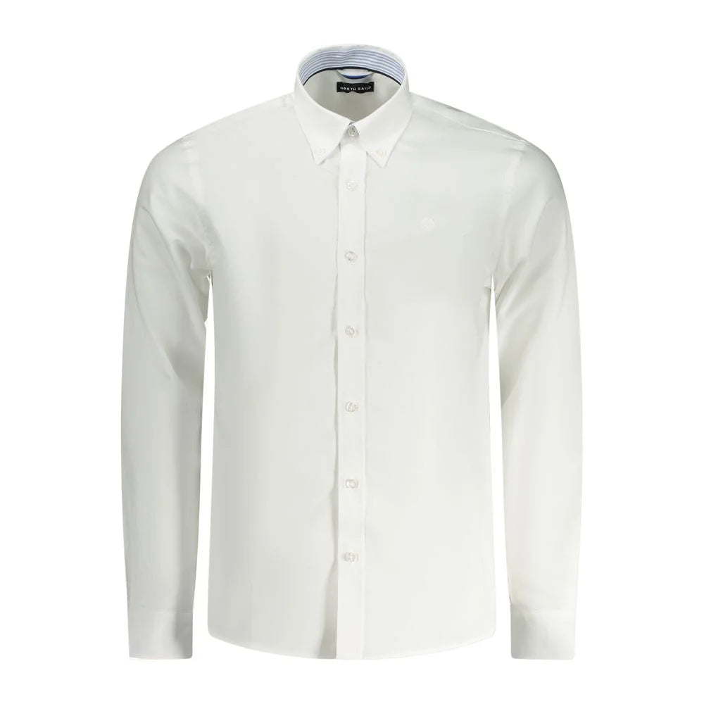 North Sails Long-Sleeved Shirt Crisp White Tailored Sophistication