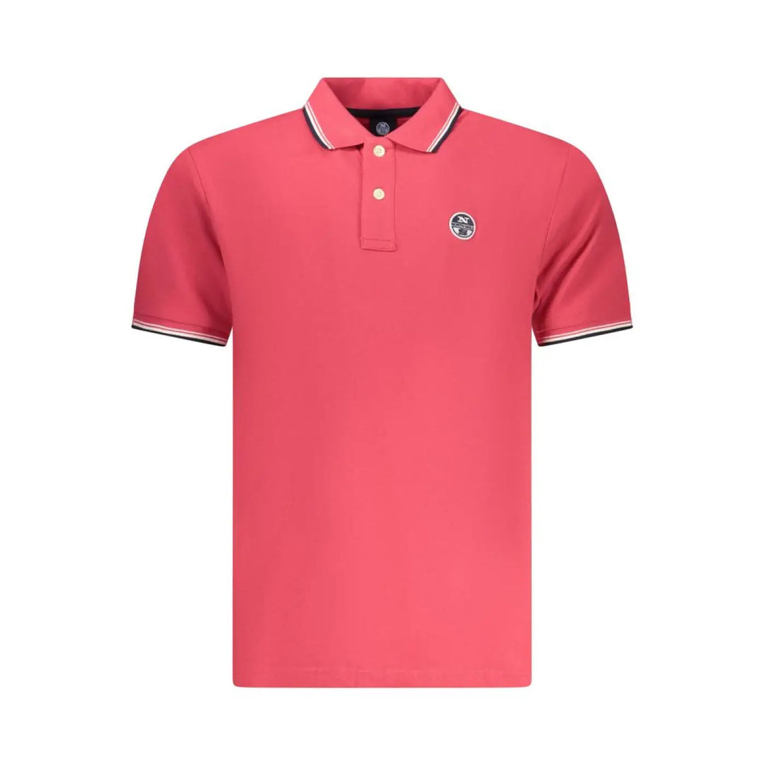 North Sails Red Cotton Men Polo