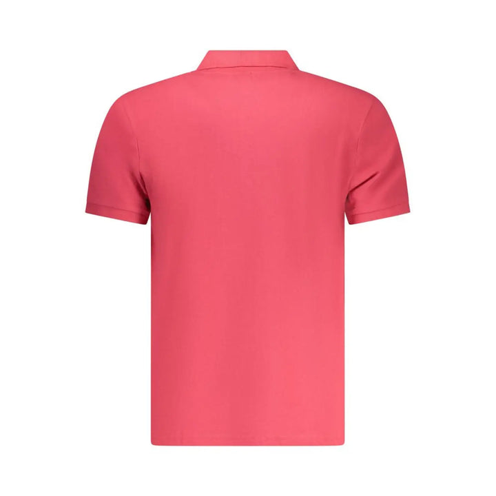North Sails Red Cotton Men Polo Shirt
