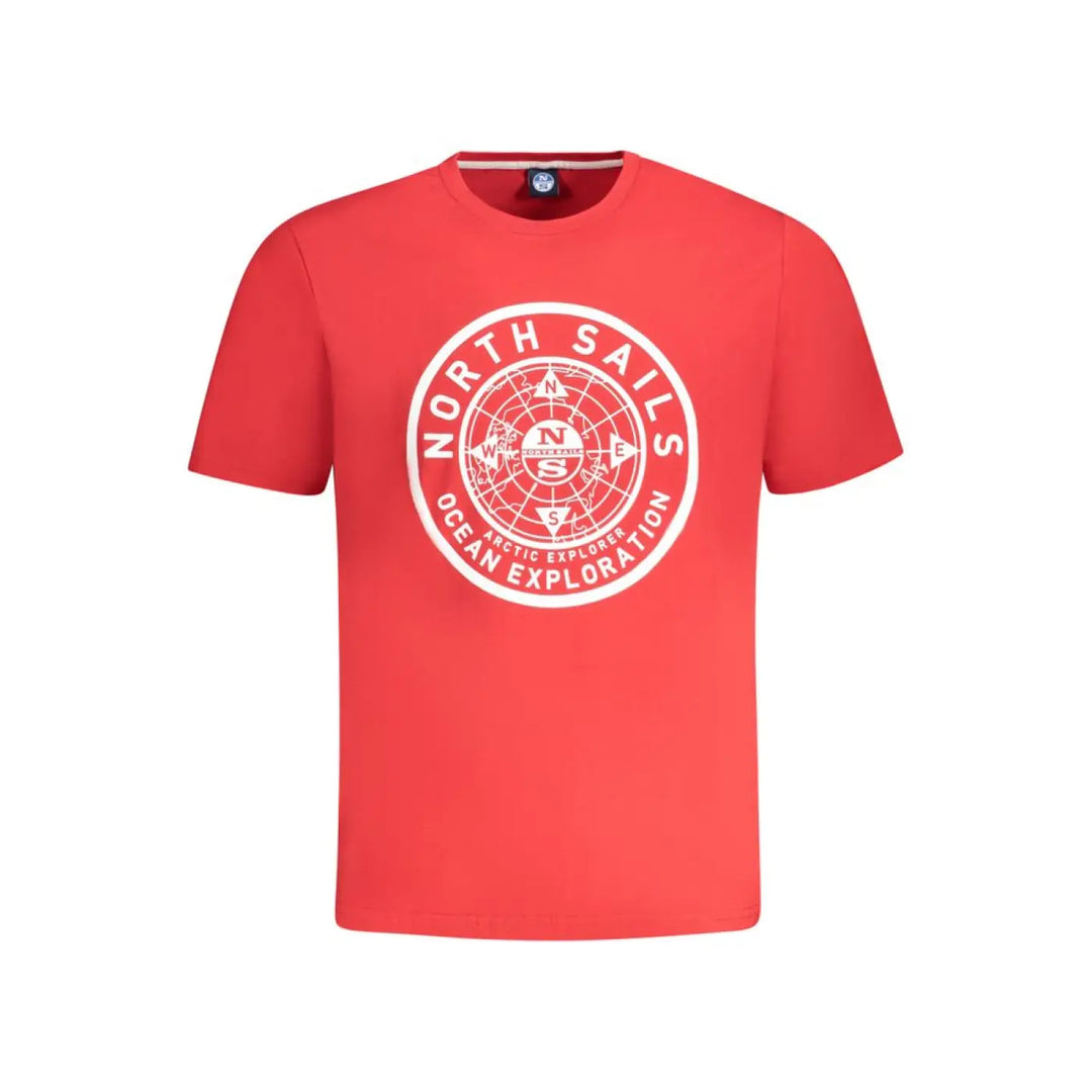 North Sails Red Cotton Men T-shirt