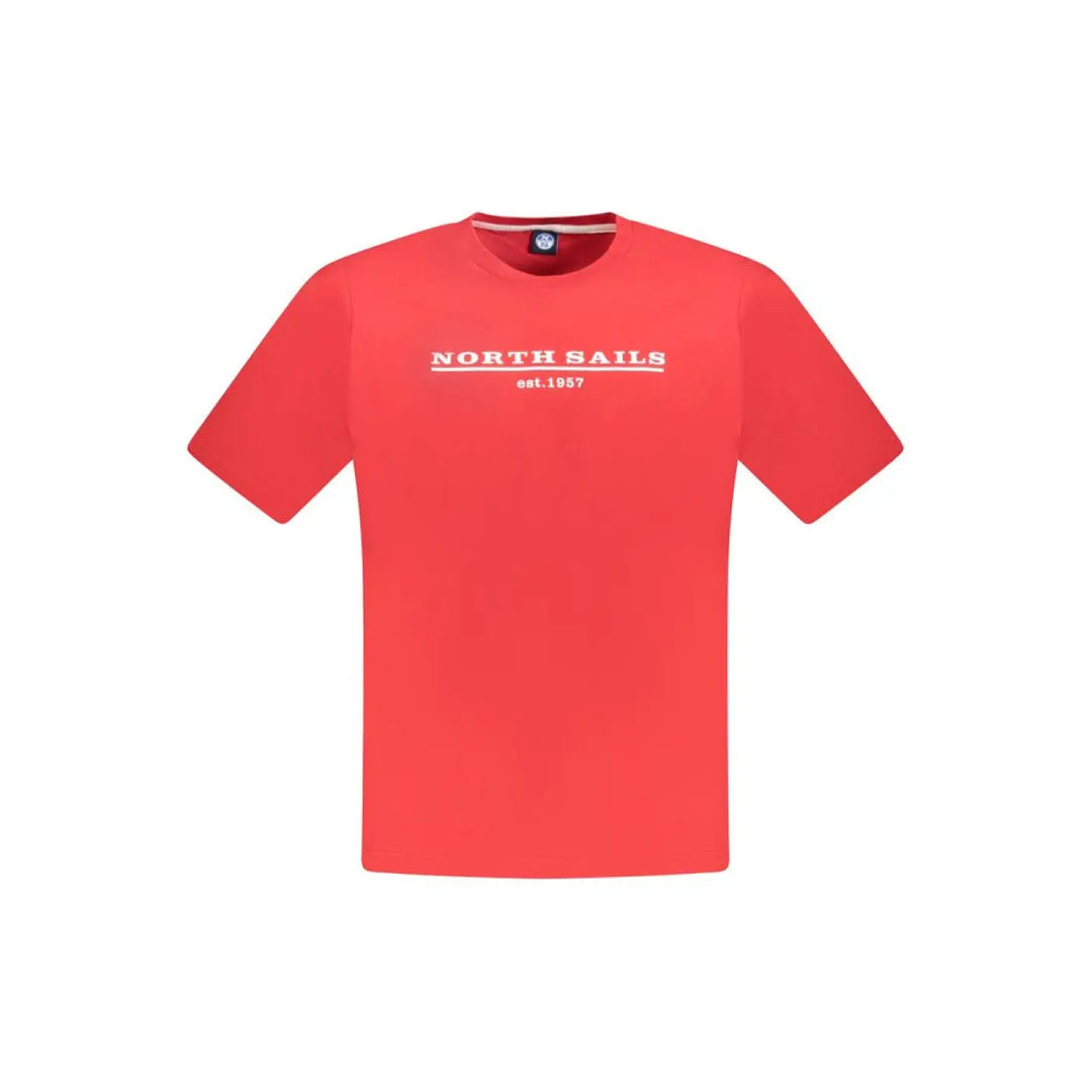 North Sails Red Cotton Men T-shirt