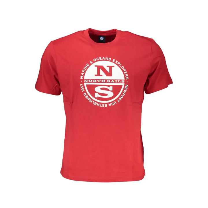 North Sails Rosso Cotton Mens T-shirt