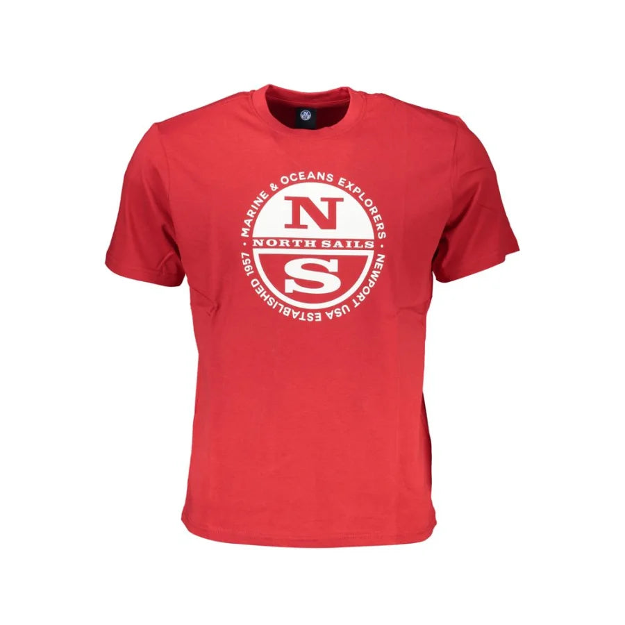 North Sails Rosso Cotton Mens T-Shirt