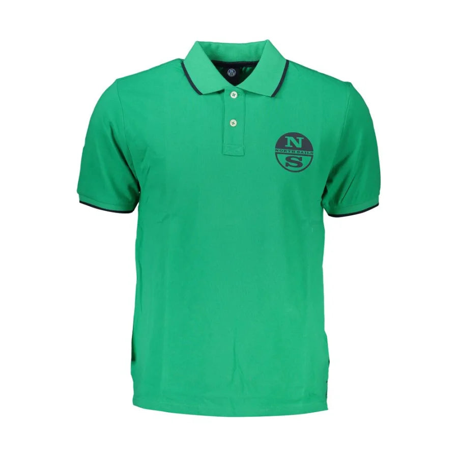 North Sails Verde Cotton Men Polo Shirt