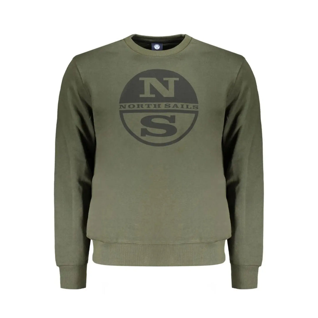 North Sails Verde Cotton Men Sweatshirt