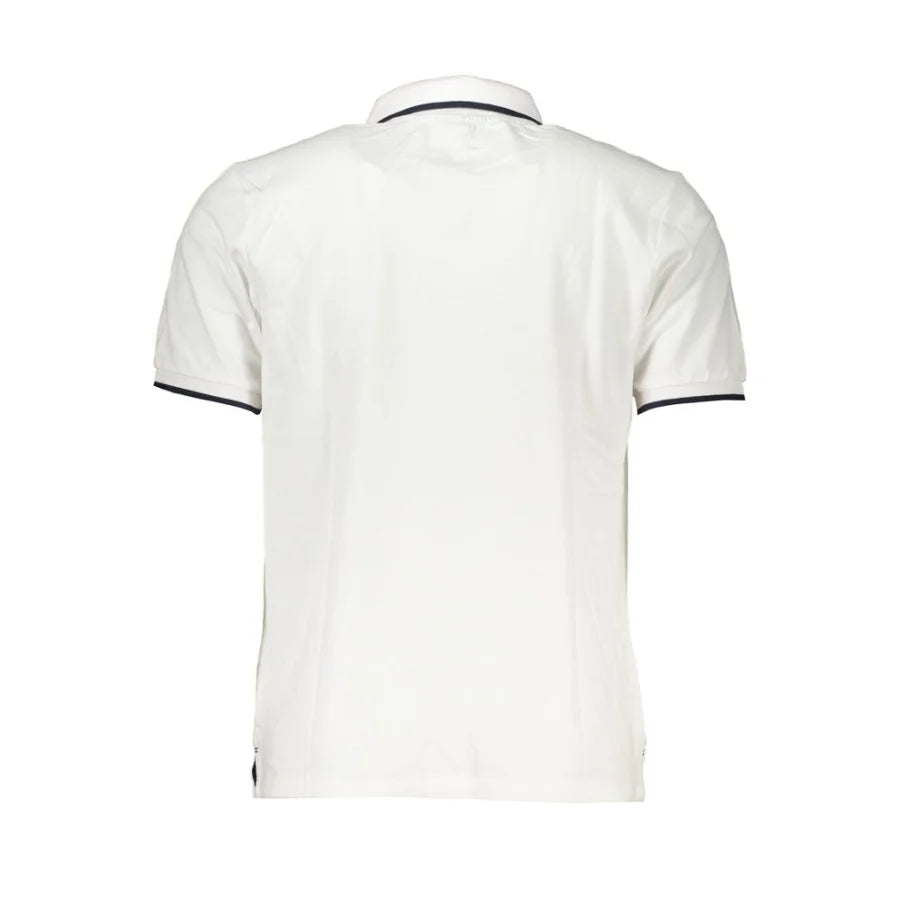 North Sails White Cotton Men Polo