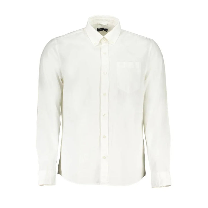 North Sails White Cotton Men Shirt