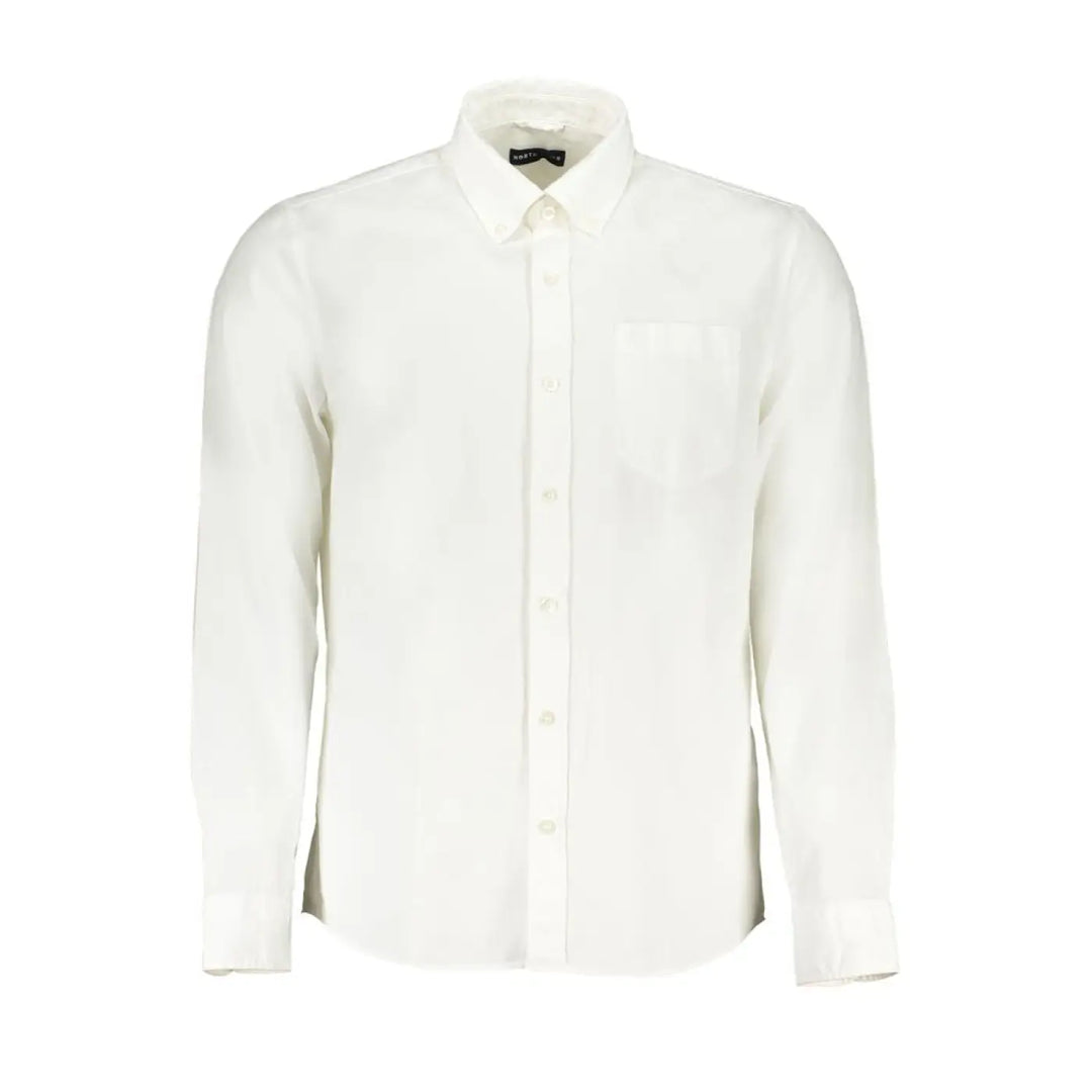 North Sails White Cotton Men Shirt
