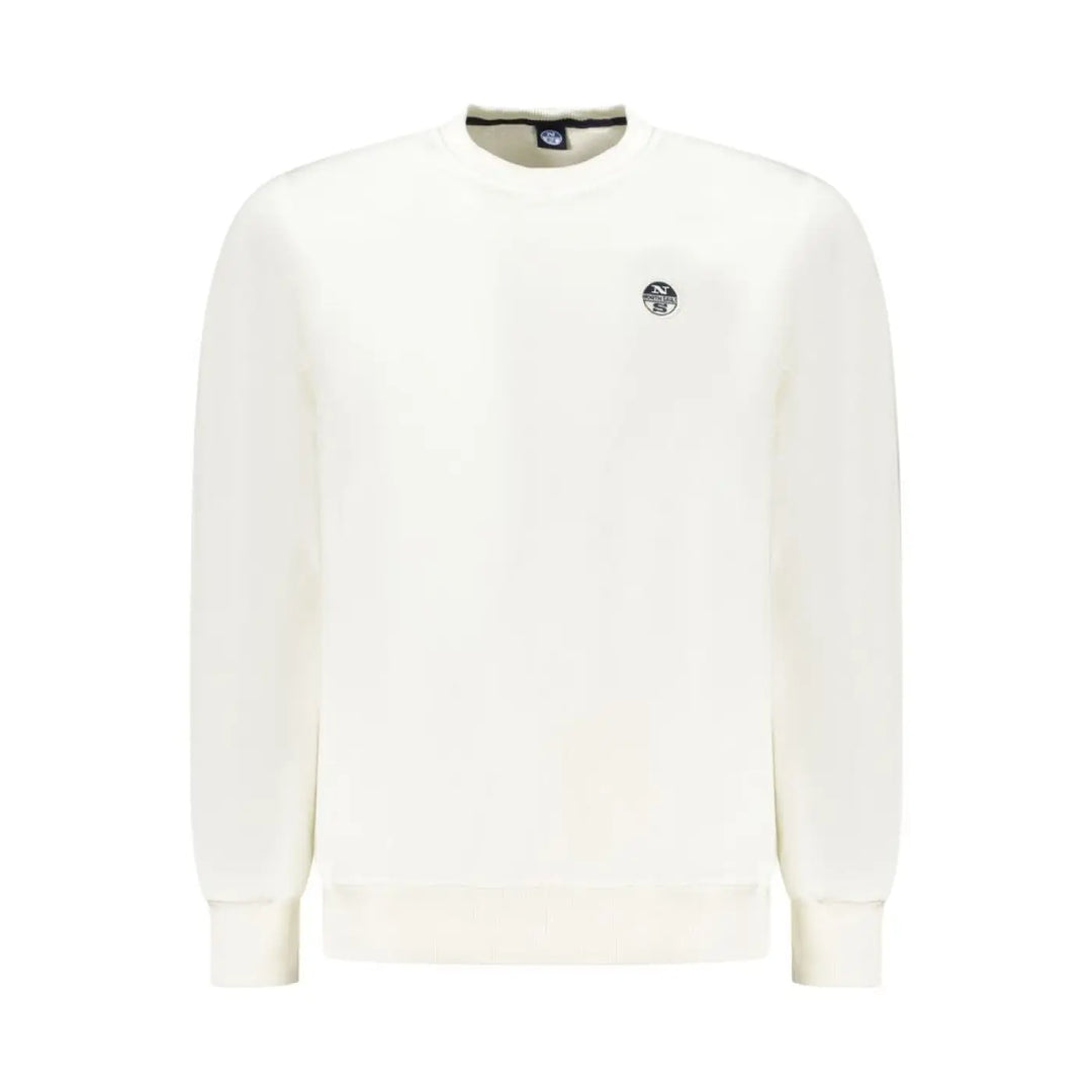 North Sails White Cotton Men Sweatshirt