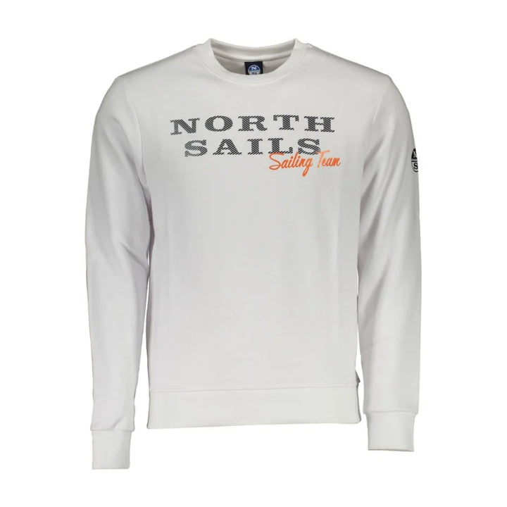 North Sails White Cotton Men Sweatshirt