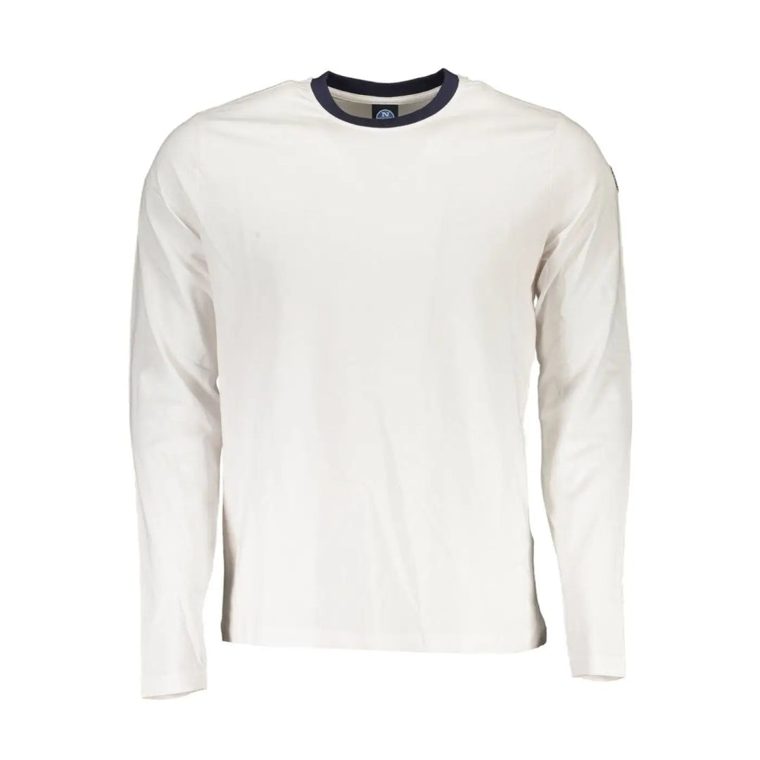 North Sails White Cotton Men T-Shirt