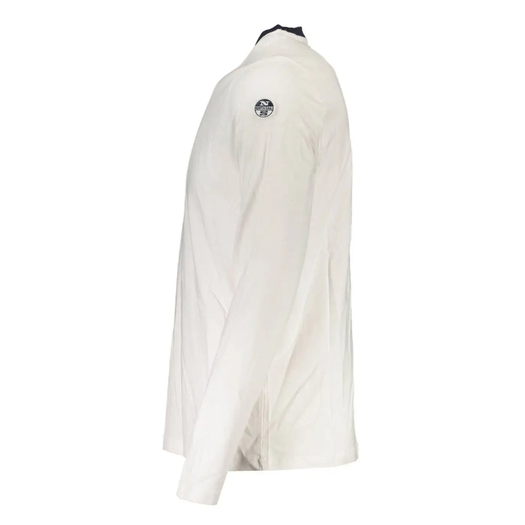 North Sails White Cotton Men T-Shirt