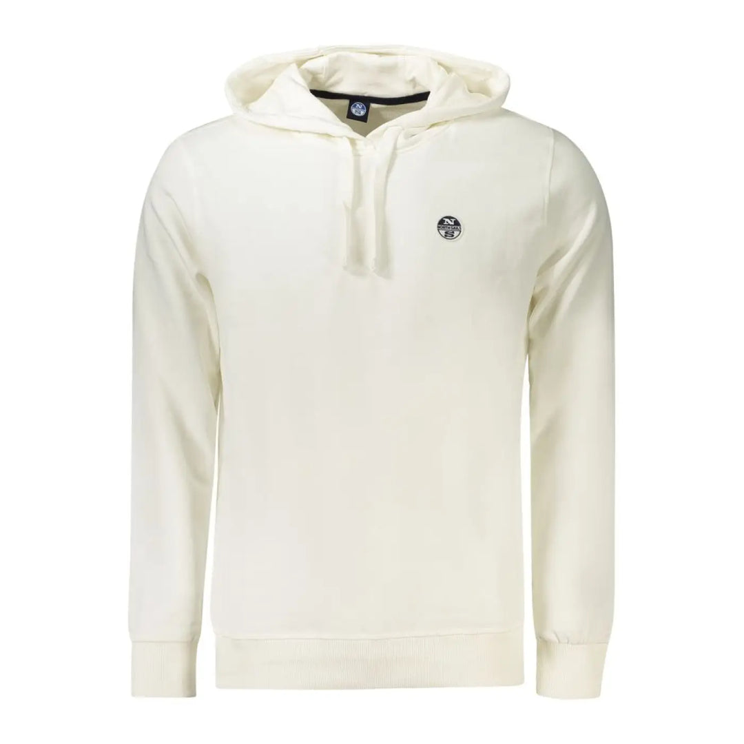 North Sails White Cotton Men’s Hooded Sweatshirt