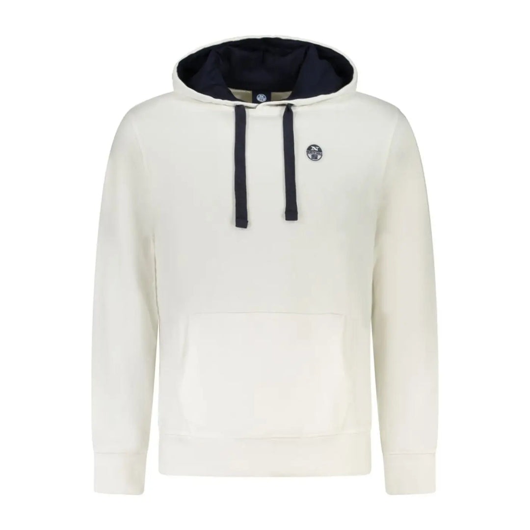 North Sails White Cotton Men’s Hooded Sweatshirt