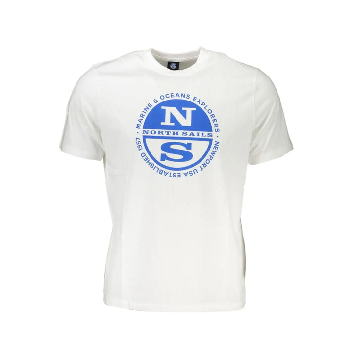 North Sails White Cotton Men’s T-shirt